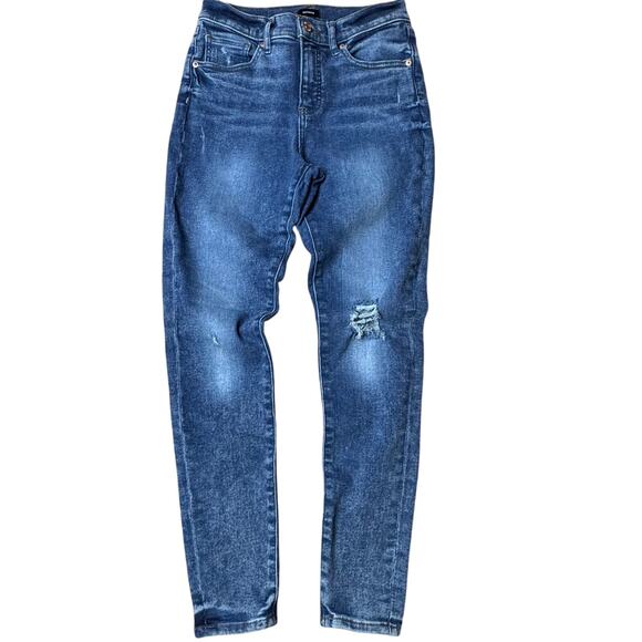 Express Skinny Midrise Hyperstretch Denim Jeans Women’s Size 6R - Picture 2 of 9